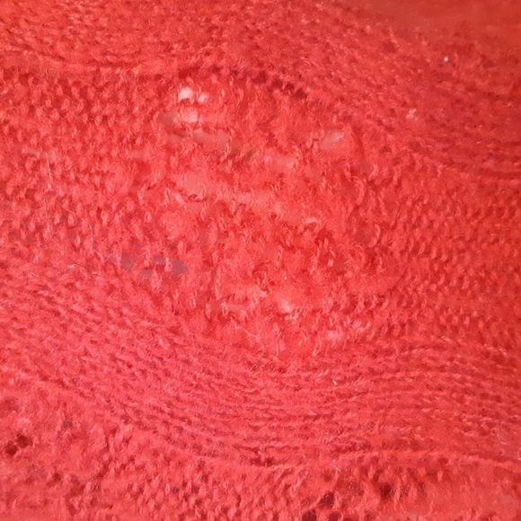 💃Woman's warm side street red turtle neck/cowl long sleeve sweater 💃 - Picture 6 of 9